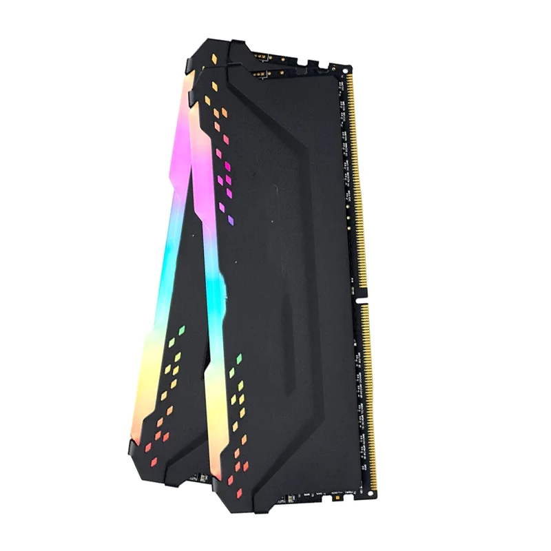 Two DDR4 modules upright