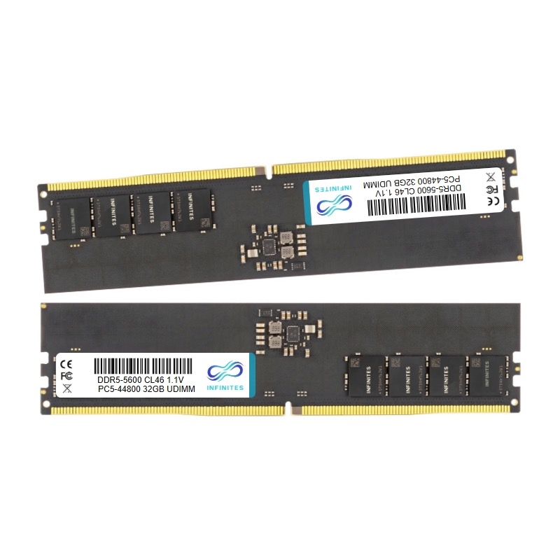 Black DDR5 32 GB memory module